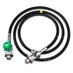 Oxygen Decanting Hose with Gauge (Industrial Type)