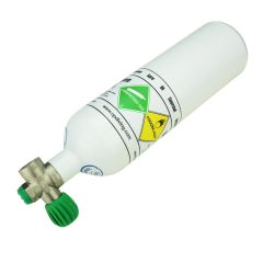 2-Liter-Sauerstoffflasche + 5/8” BSP Rebreather-Ventil