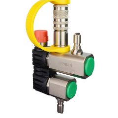 Dual Oxygen Inflator with Solenoid Shutoff Valve (for BMCL)